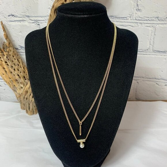 BCBGeneration Jewelry - BCBGenertions Gold-Tone Faux Pearl Necklace